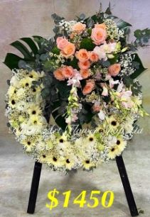 Mixed Floral Wreath - CODE 90048